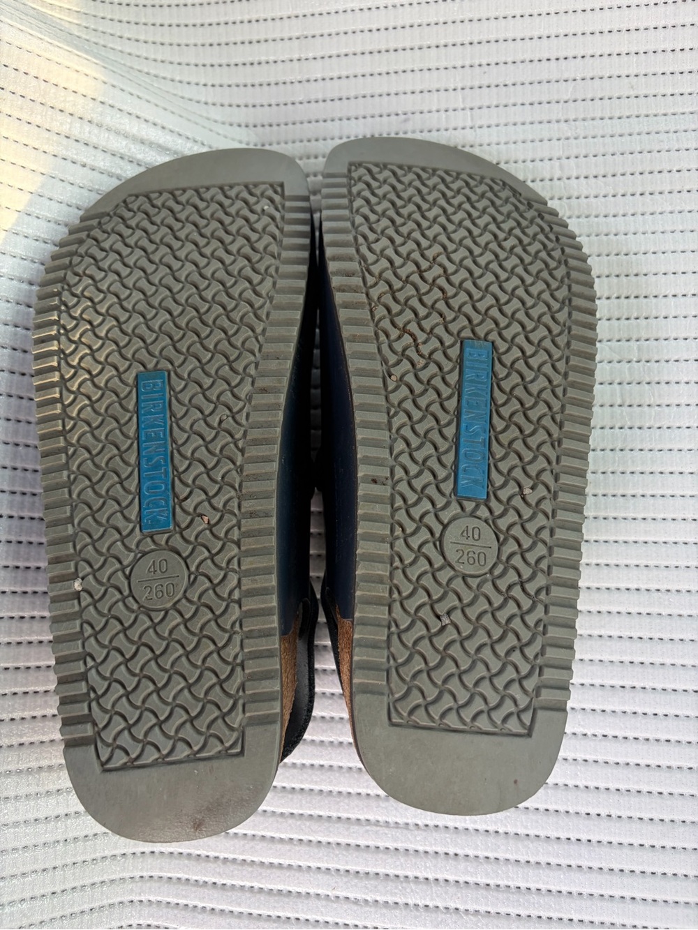 Birkenstock Navy Leather Slingback Sandal - Picture 6 of 6